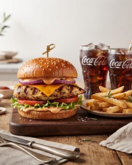 Grilled Chicken Burger Meal