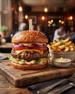 Steak Burger Meal